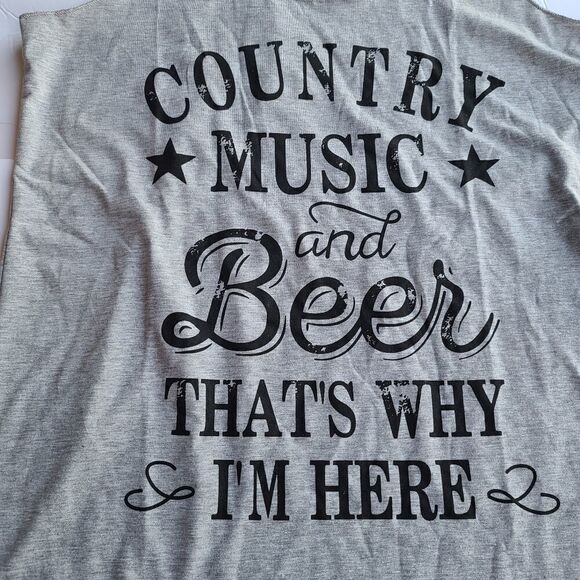 Country music and beer that’s why i’m here shirt - Picture 4 of 9